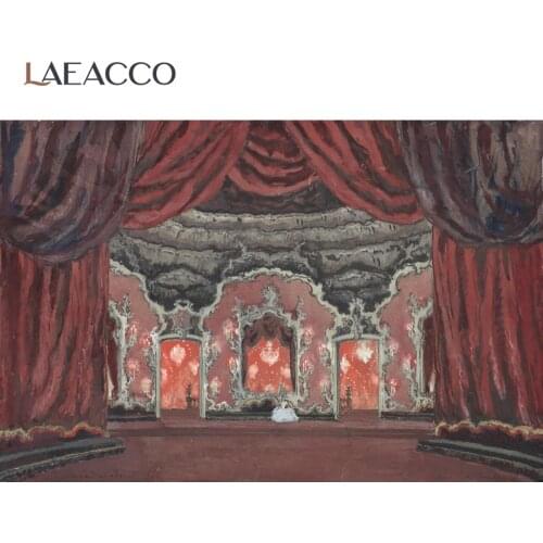 Photo Background Old Vintage Palace Archway Curtain Interior Curtain Photographic Backdrops Photophone Photocall Photo Studio