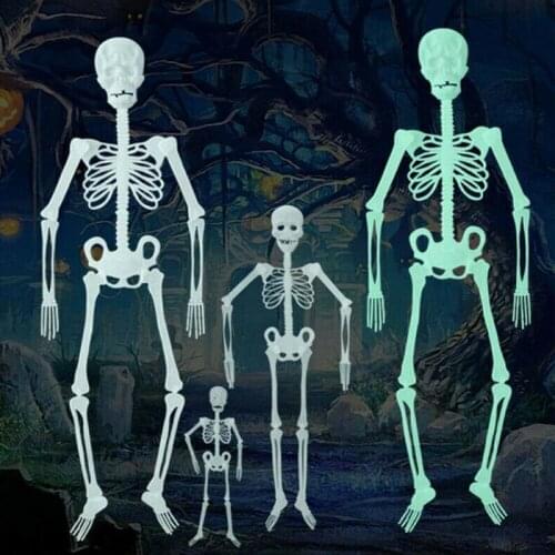 Halloween Luminous Hanging Skeleton Scary Props Outdoor Party Decorations