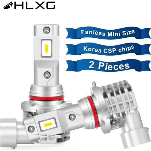 Hlxg H7 H4 LED Wireless Headlight HB4 HB3 9005 9006 Bulb With Korea CSP Motocycle Car Light LED H11 H8 Fog Lamp Bulbs 6000K