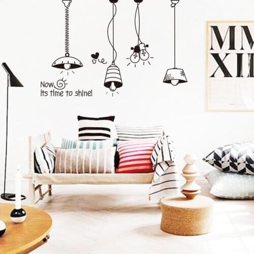 Art decor hot selling environmental waterproof home decor beautiful lights wall stickers for living room or bedroom