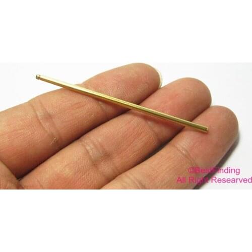 20pcs Brass charms 60x2mm Raw brass bar earrings findings pendant -R009