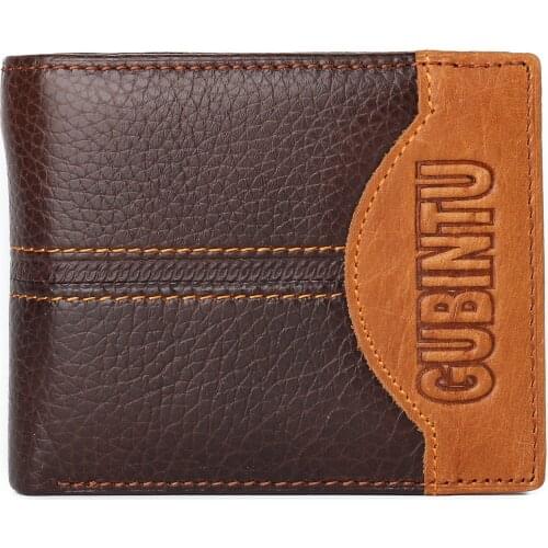 Mens Leather Wallet with Coin High Quality Male Purse Cartera Genuine Leather Men Wallets Coin Pocket Zipper Real