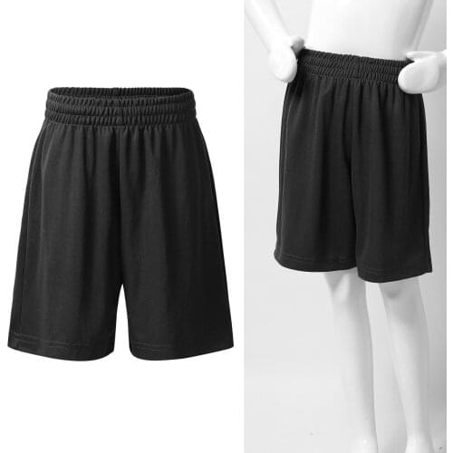 Solid Basketball Training Shorts Boys Summer Bottoms Football Running Fitness Soccer Shorts Kids Tennis Badminton Sports Shorts