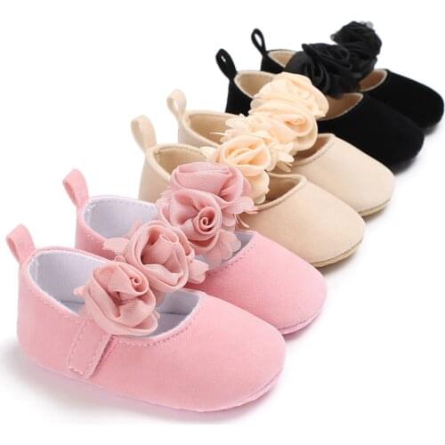 Pudcoco 0-18M Baby Newborn Toddler Girl Silk Big Flower Crib Shoes Anti-slip Cloth Soft Sole Pram First Walker moccasins