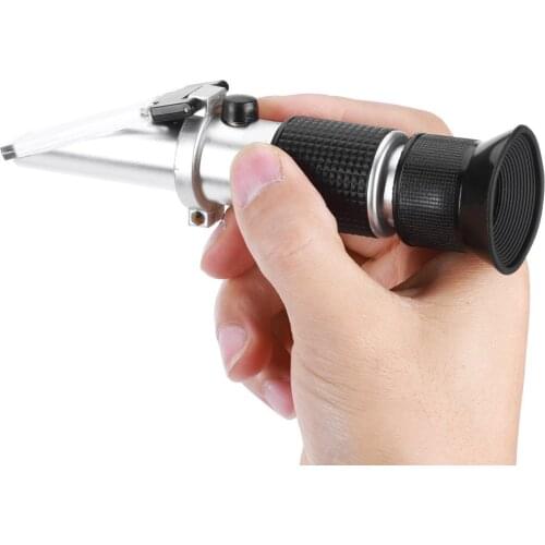 Brix Refractometer Handheld Refractometer 0-80% Brix Liquid Measuring Equipment RHB-80ATC Honey Brix Refractometer