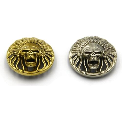 Retro Concho Screw Back Rivets For Leather,Indian Chief Design