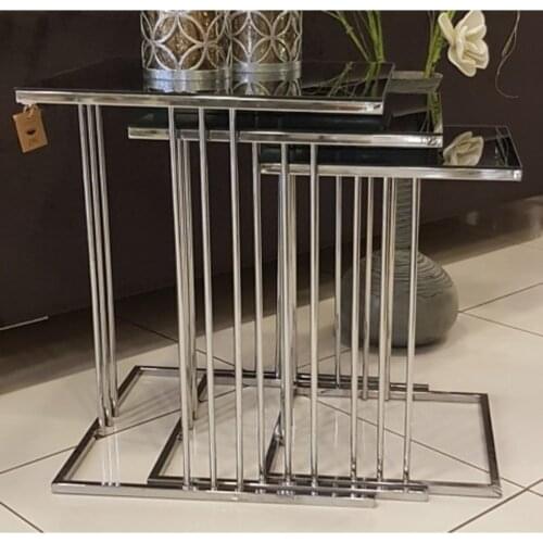 Modern Prism Metal Foot 3'lü Gold Zigon coffee table coffee tables table basse furniture living room table