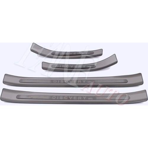 Stainless Steel Inner Outer Door Sill Scuff Plate Guard Sills Protector Trim For Land Rover Discovery 2017-2021 L462