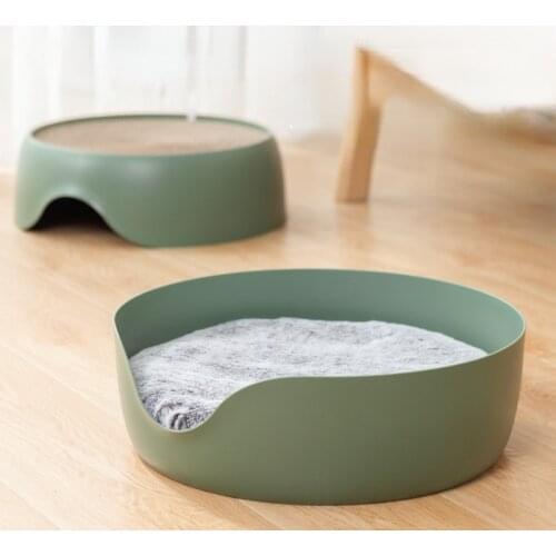 All Season Doubleside Pet Cat Bed Warming Nest Soft Cushion Sleeping Mat Cat Scratcher Cardboard Durable Plastic for Kitten 2021