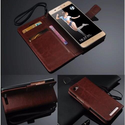 Screen Protector+Luxury Flip PU Leather Cover Case For Highscreen Tasty/Highscreen Power Ice Case With Card Slots,Good Quality