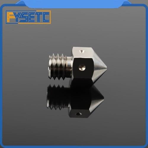 1pcs MK8 High quality Titanium alloy nozzle TC4 0.4mm Fit PETG ABS PET PEEK NYLON High TemperatureFor 1.75mm 3D printer
