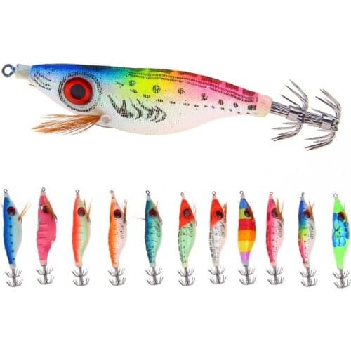 10cm 9.2g Classic Wood Shrimp Fishing Lure Bionic Artificial Shrimp Bait Sea Fishings Tackle Fishing Accessories Swimbaits