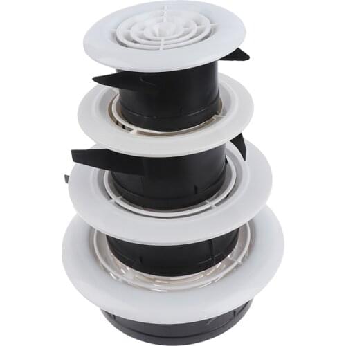3~8 ''Adjustable Ventilation Grilles Grid Air Vent Round Louver Grille Cover
