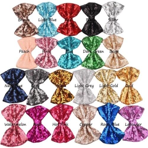 4pcs Glitter Bow Hair Accessories Big Bow Sequin Bowknot Fashion Hair Accessories Hair Bow Hair Flower Headwear
