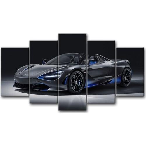 5 Piece Canvas Wall Art McLaren 720S Spider Super Car Modular Picture Posters Modern Home Decor Living Room Decoration Paintings