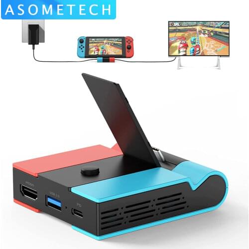 1080P 4K HD Adapter Dongle For Nintendo Switch Dock Station HUB Type C to HDMI-compatible TV Video Converter For Switch Console