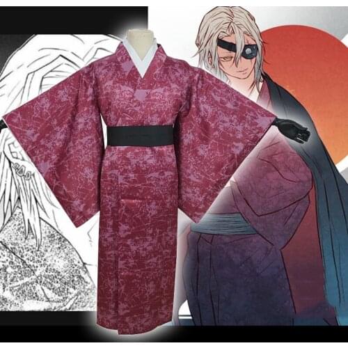 Anime Comic Demon Slayer Kimetsu No Yaiba Cosplay Costumes Uzui Tengen Cosplay Costume Kimonos Uniform Clothes Coat Cartoon