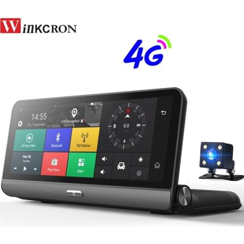 8.0" IPS Touch 4G Car DVR Camera GPS Navigation Android 5.0 Full HD 1080P Video Recorder Dash cam Registrar Parking Monitoring