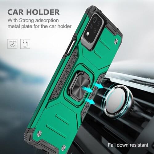 Armor Shockproof Case For LG K53 Magnet Holder Ring Cover Funda LGK53 L G K53 Phone Cover For LG K53 hoesjes Protect Cover case