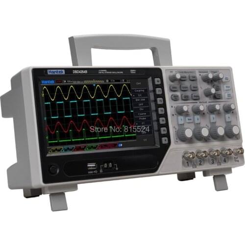 Hantek DSO4104B Digital Storage Oscilloscope 100mhz 4channels 1gsa/s 7'' Tft LCD Portable Osciloscopio Portatil Electrical Tools