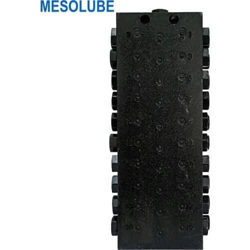 Mesolube 20-outlet Grease Distributor Lubricant Metering Device Distribution Valve for Progressive Lubrication System