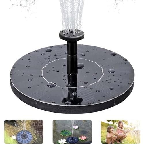 Solar Powered Fountain Pump, Mini Solar Water Fountain Outdoor Garden Decoration Pool Pond Solar Panel Water Fountains Pump