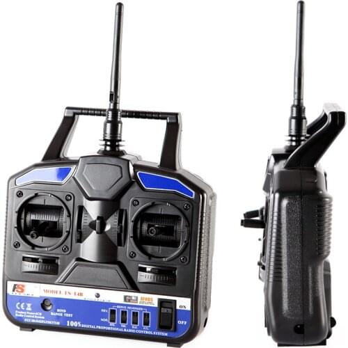 FS-T4B 2.4G 4CH Radio Control RC Transmitter &amp RC Receiver for RC Airplane Parts