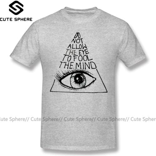 Illuminati T Shirt Illuminati T-Shirt 100 Percent Cotton 5x Tee Shirt Fun Graphic Classic Man Short Sleeve Tshirt