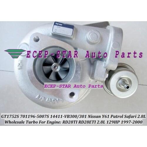GT1752S 701196 701196-0007 701196-0002 701196-0006 14411-VB301 14411VB301 Turbo For Nissan Patrol Y61 RD28TI RD28T RD28 2.8L TD
