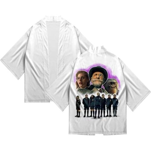 Classic The Umbrella Academy Super Hero Kimono Shirt 3d Print Fashion Mens kimono Seven Point Sleeve Tops Sport Cardigan tops