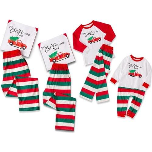 Parent-Child Leisure Wear Set Christmas Printing Parent-Child Matching Outfit Family Pajamas
