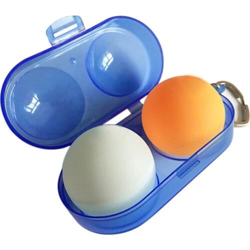 1pc Table Tennis Container Box Portable Plastic Storage Case for 2 Ping-Pong Balls portable training practicing tools