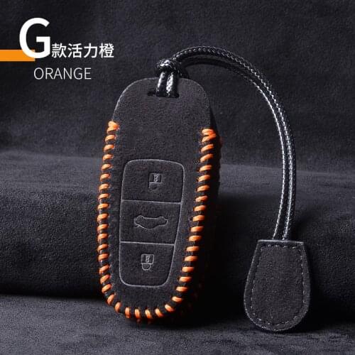 Leather Car Key Case Cover For Audi A3 A4 B9 A6 C8 A7 S7 4K A8 D5 S8 Q7 Q8 SQ8 E-tron 2018 2019 2020 2021 Accessories key chains