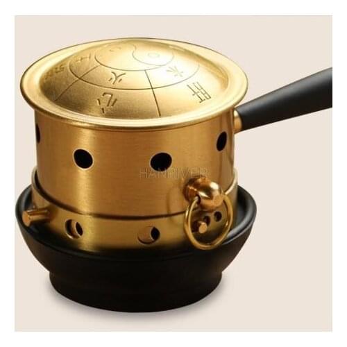 Brass Copper Moxa Burner Moxa Box Acupuncture Mini Moxibustion Massage Chinese Moxa Therapy Device Moxa Holder