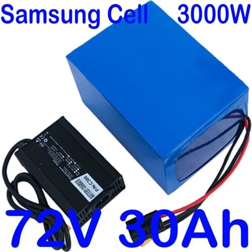 Free Customs duty 72V 25AH Lithium Battery 72V 2000W 3000W Electric Scooter Battery 72V 25AH Electric Bike Battery+ 5A charger