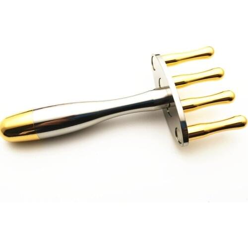 Magnetic therapy Acid Discharge Pen Meridian Point Lymphatic Acid Drainage Magnetotherapy Pen Fork massage for neck and shoulder