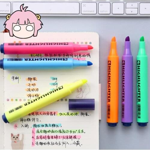 Highlighter Marker Pens Candy Colors Focus Markers 8 PCS/Set Fresh Stationery