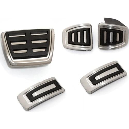 Stainless Steel Car Clutch Gas Brake Pedals Cover for Audi A1 A2 A3 S3 TT for Seat Arosa Ibiza Cordoba 6K Leon Toledo Fabia