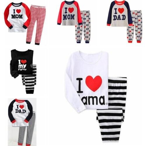 New Baby Girls Pajamas Sets Big Boys Cartoon Clothes Sleepwear Kids Long-Sleeve T-Shirt+Pant Pijamas Suit 2-7T Homewear PS022