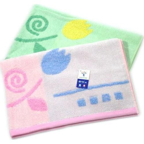 Pair (2 pieces) cotton pillowcase embroidered with a floral pattern big fashion towel soft and comfortable absorbing water good