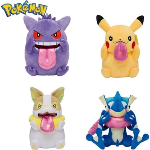 Pokemone Pikachued Greninja Gengar Yamper Plush Doll Toys Original Kawaii Anime Animal Soft Stuffed Toys Puppet for Child