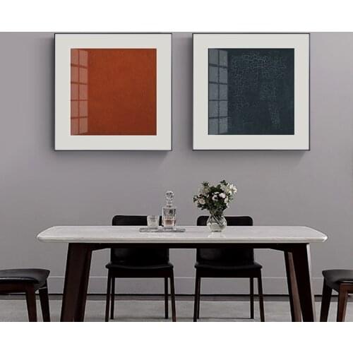 Simple and modern Nordic pure color background wall porch living room study mural poster print picture decoration picture