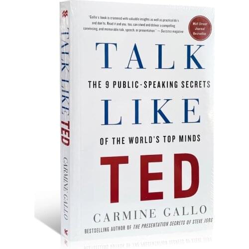 Talk Like TED Eloquence training The 9 Public Speaking Secrets Carmine Gallo economic management speech eloquence English books