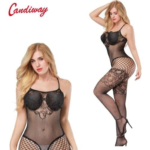 Sexy Lingerie Porn Erotic Babydoll Patterned Fishnet Suspender Tights fancy Sexy fishnet bodystockings