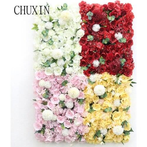 Wedding Decoration Silk Flower Wall Artificial Flower Hydrangea Rose DIY Family Decor Wedding Door Background Customization
