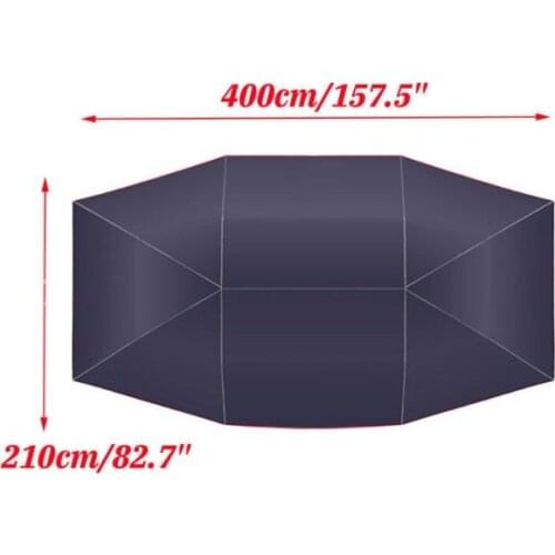 N84F Outdoor Car Sunshade Tent Picnic Heat Insulation Awning Umbrella Vehicle Windproof Buttons Oxford Cloth Sun Shade Top Cover