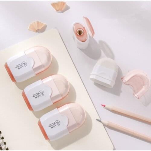 2B Sharpener + Eraser 2 In 1 Multifunctional Pencil Cutter Manual Multi-function Children Knife Stationery Planer Sharpener