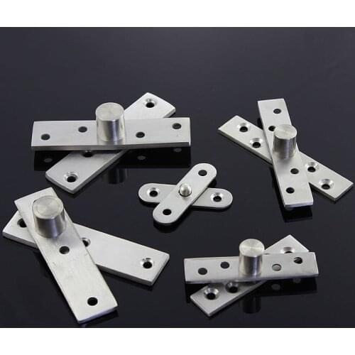 Top Designed 10PCS Stainless Steel Door Pivot Hinges Invisible Hidden Freely Rotary Door Hinges Install Up and Down