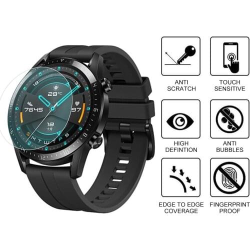 Tempered Glass For Huawei Watch GT 2 46mm protective Glass For huawei GT2 band Screen Protector Film Smartwatch accessories