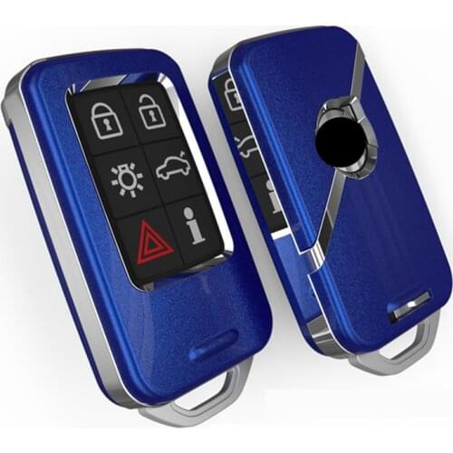 Aluminium Alloy Car Key Protection Cover Case for VOLVO S60L S80L XC60 S60 V60 Car Styling smart key Shell Covers